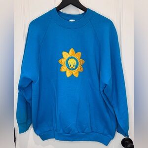 Vintage Tweety Bird Crew Neck Sweatshirt